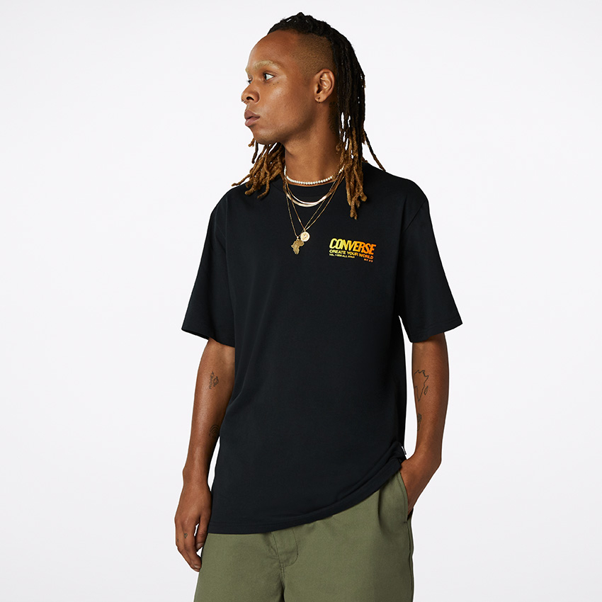 Men s Converse Art Short Sleeve Tee in Converse Black Converse Canada