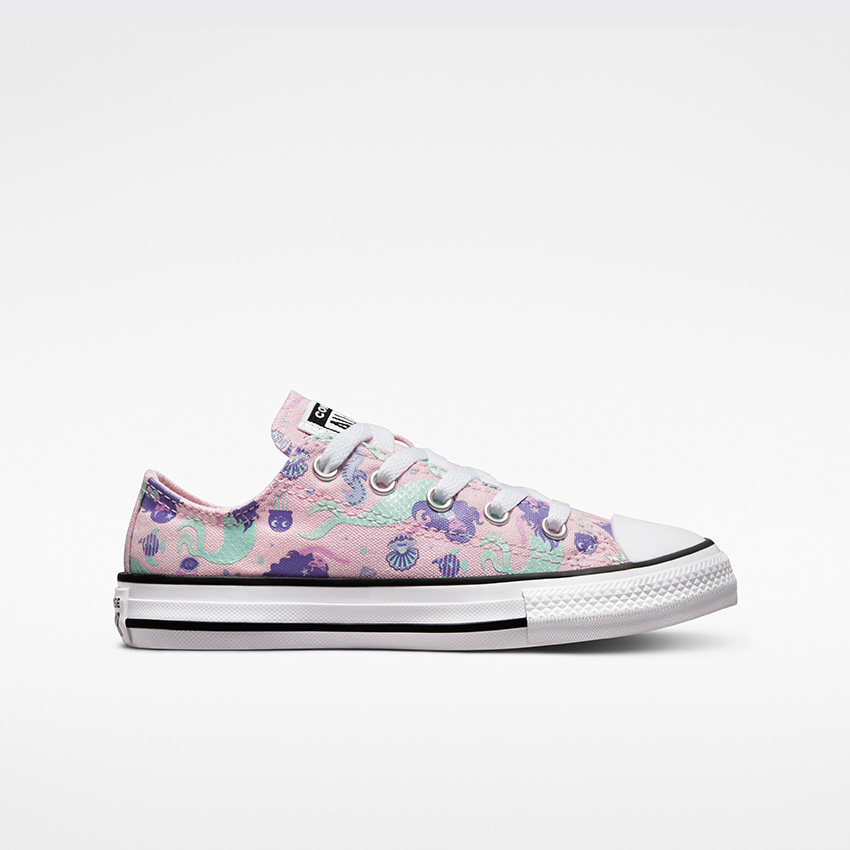 Chuck Taylor All Star Mermaids Low Top Little Kids in Pink Foam/Wild  Lilac/Light Dew - Converse Canada