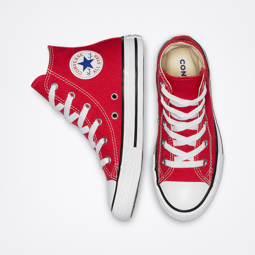 Kids red converse clearance