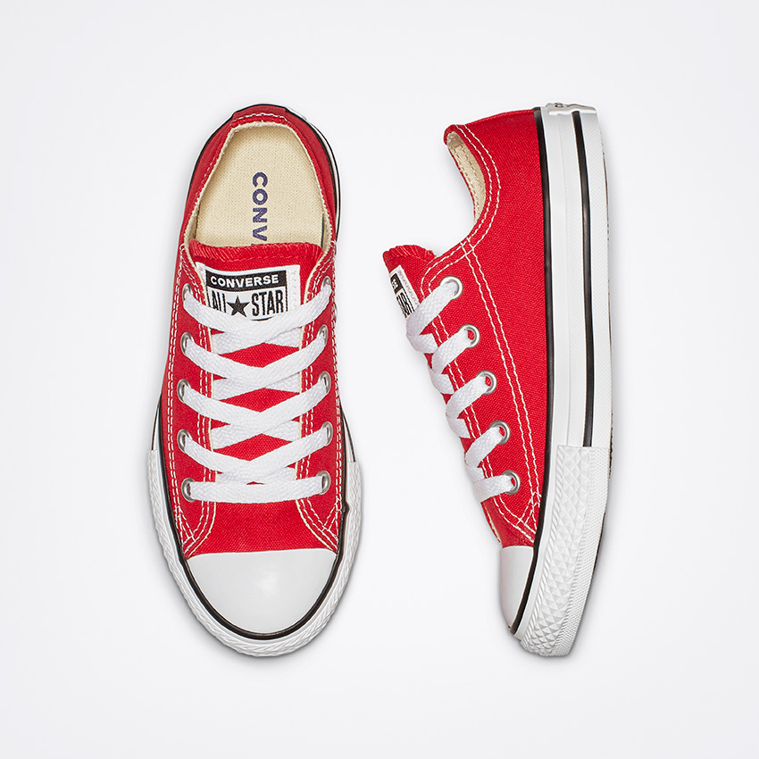 Red converse kids shop