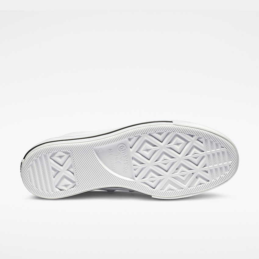 Converse White Leather Chuck Taylor All Star Lift High Sneakers