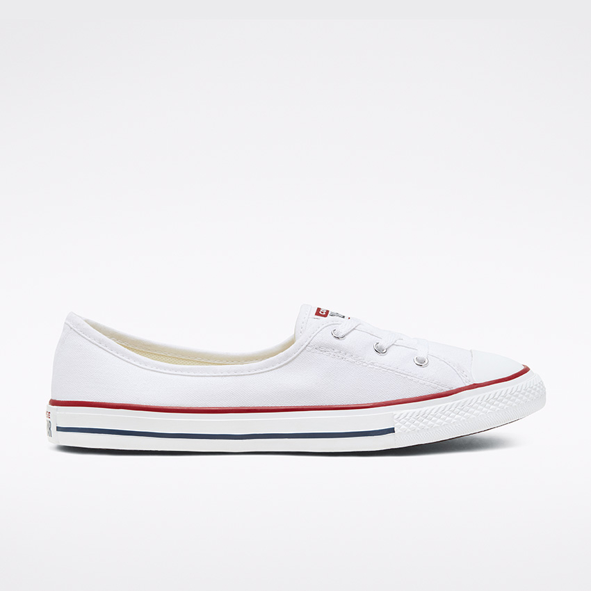 Ballet Lace Chuck Taylor All Star Slip Low Top in White Garnet Navy Converse Canada