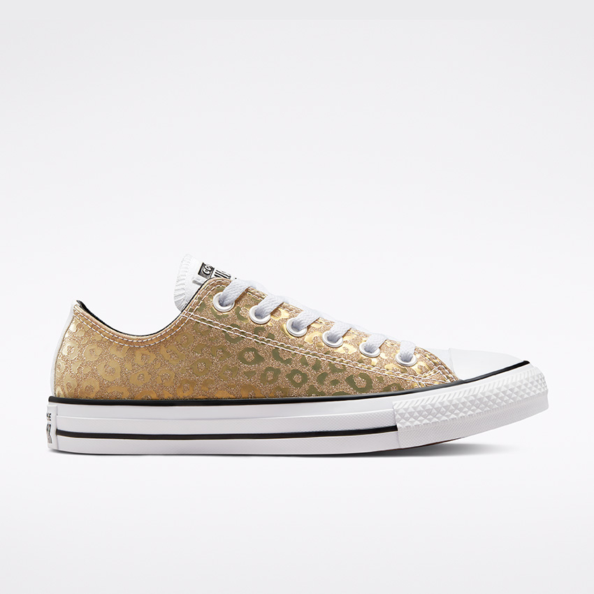 Authentic Glam Chuck Taylor All Star Low Top in Saturn Gold White White Converse Canada