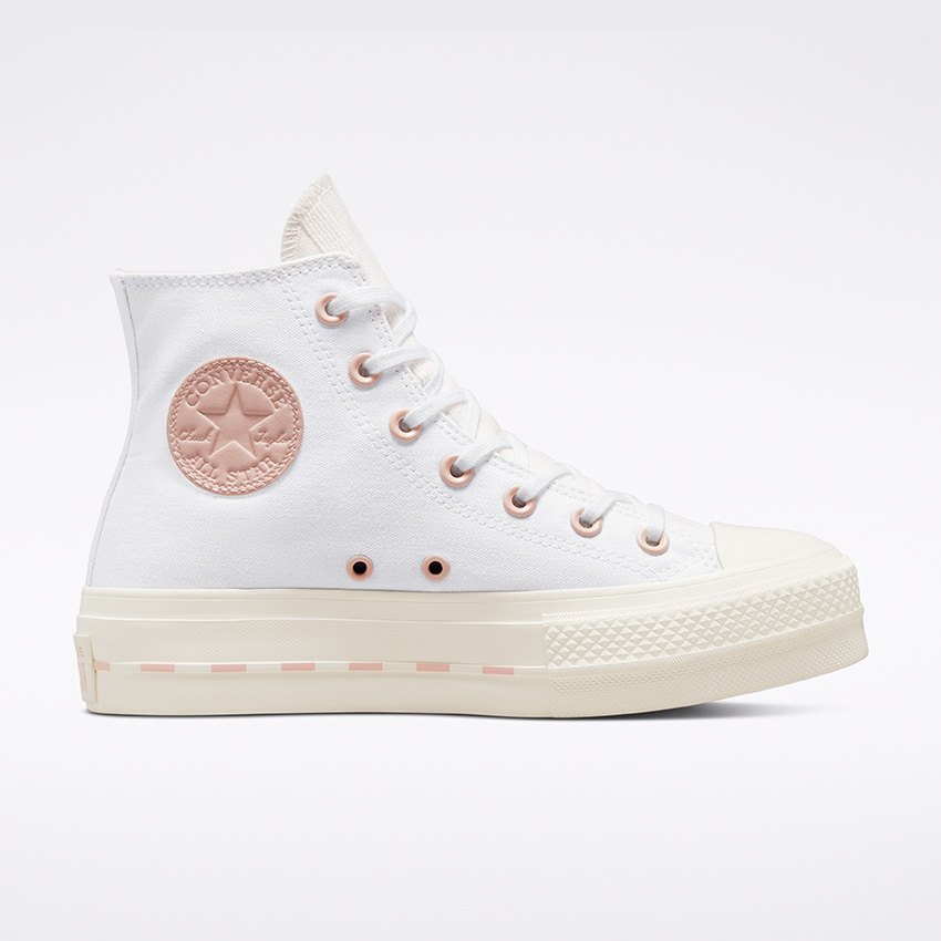 Converse pink white deals