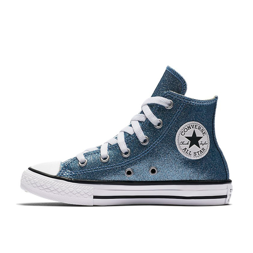 Kids glitter converse online
