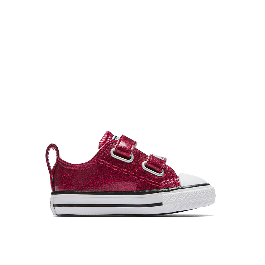 Chuck Taylor All Star 2V Autumn Glitter Low Top Infant Toddler in Pink Pop Natural White Converse Canada