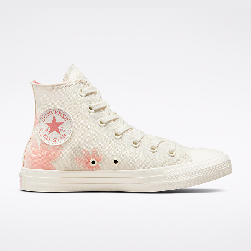 High top floral converse best sale