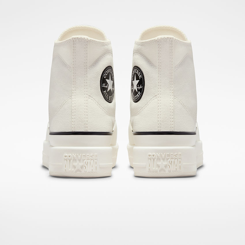 Chuck Taylor All Star Construct in Vintage White/Black/Egret