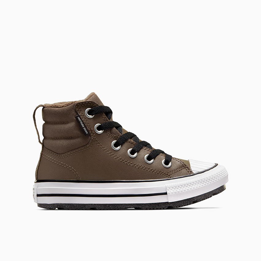 Chuck Taylor All Star Berkshire Boot Fleece Lined in Engine Smoke Black White Converse Canada