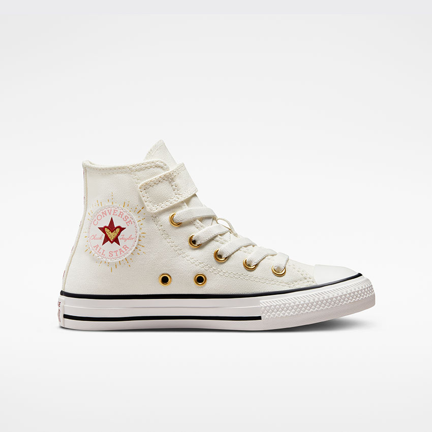 Gold converse boots on sale