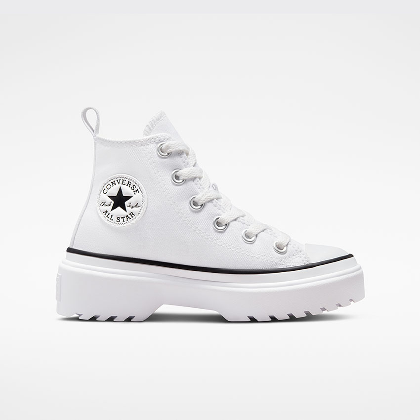 Official Converse Store Chuck Taylor All Star Lugged Lift Platform Canvas in White White Black