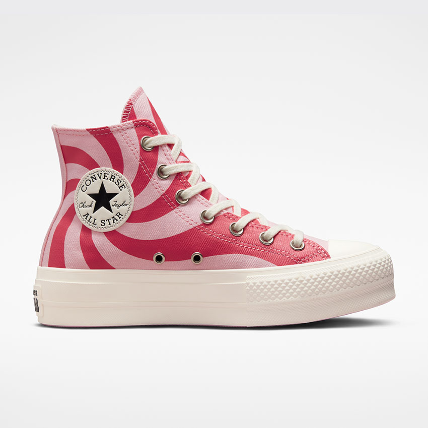 Pink chuck taylor high tops hotsell