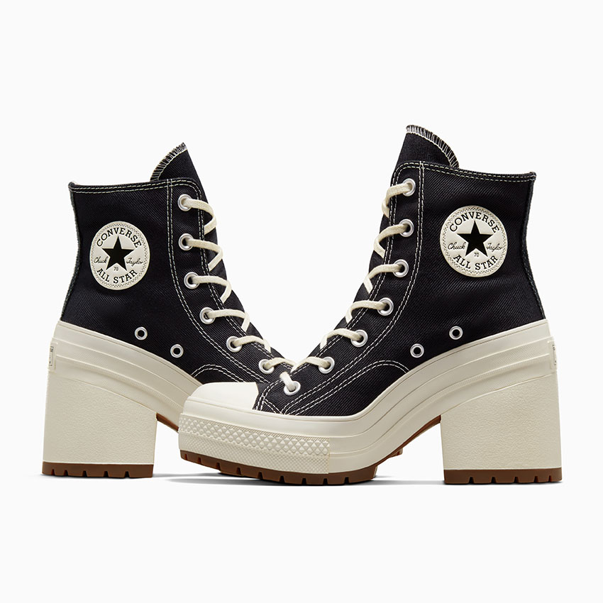 Chuck 70 De Luxe Heel in Black Egret Egret Converse Canada