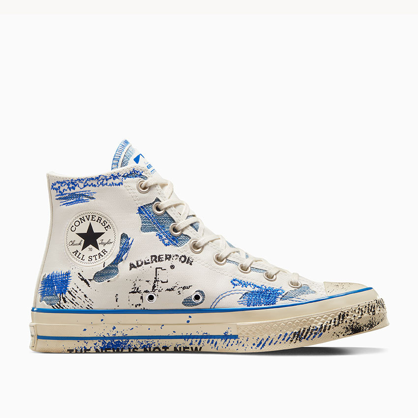 Converse x ADER ERROR Chuck 70 in White Blue Imperial Blue