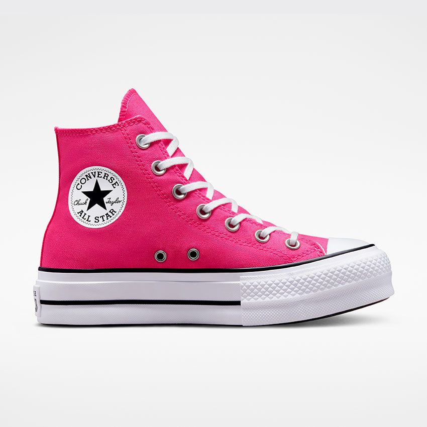 Chuck Taylor All Star Lift Platform Seasonal Colour in Astral Pink Black White Converse Canada