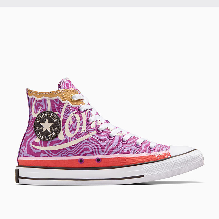 Purple chuck taylor converse hotsell