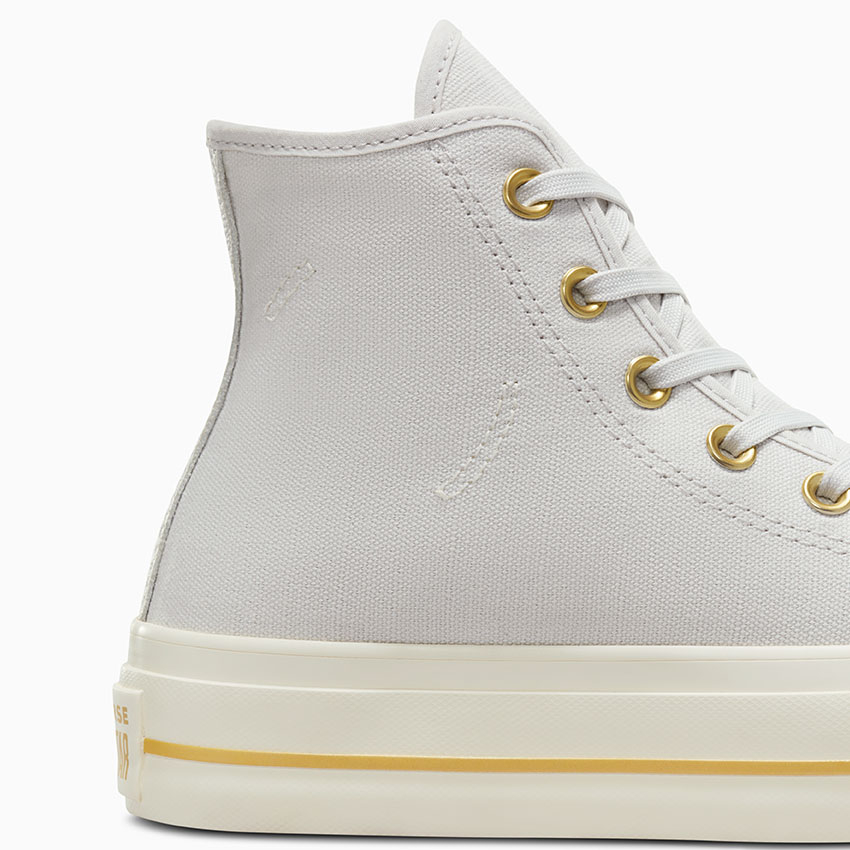 Chuck Taylor All Star Lift Platform Tailored Lines in Barely Grey Egret Gold Converse Canada