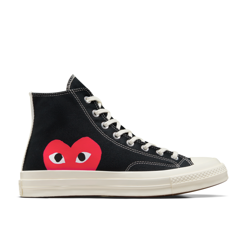 セール 国内 Comme x Converse des Black/Red in 70 Chuck PLAY Garçons 靴