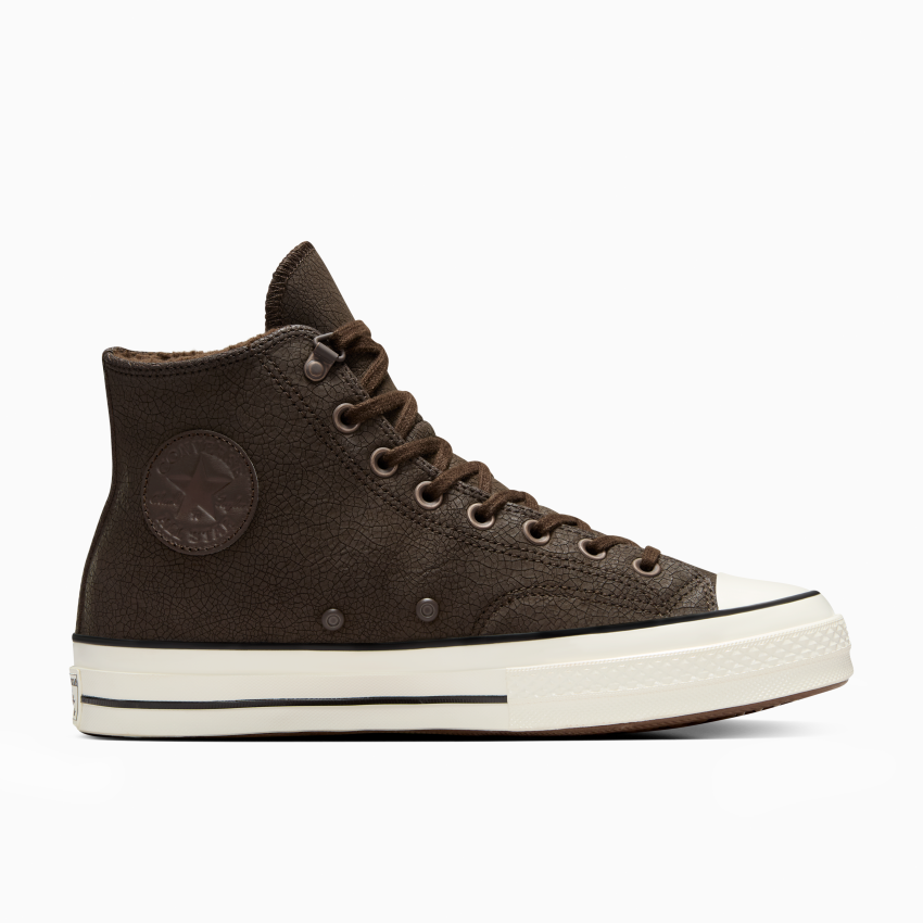 Converse Women s Chuck 70 Distressed Leather Hi Top Sneaker