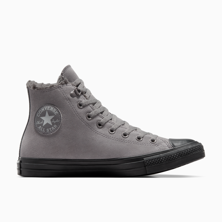 Grey suede converse all stars top