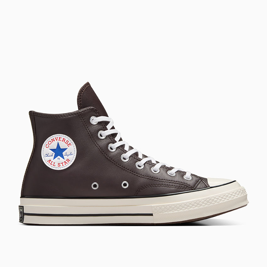 Converse Brown Chuck 70 Heritage Leather High Top Sneakers