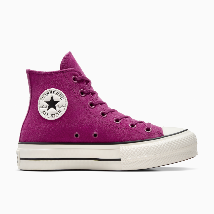 Chuck Taylor All Star Lift Platform Colourful Suede in Quantum Violet Egret Black Converse Canada