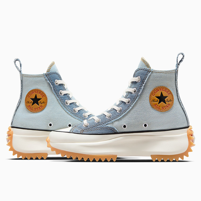 Run Star Hike Denim in Blue Burnt Honey Egret Converse Canada