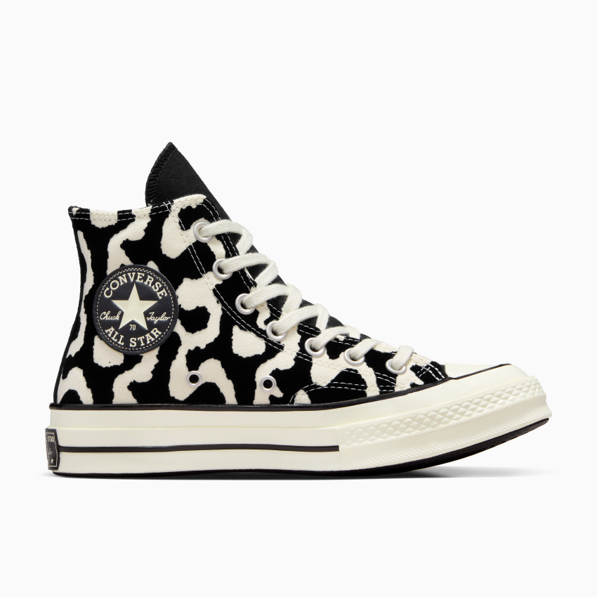 High top leopard print converse sale