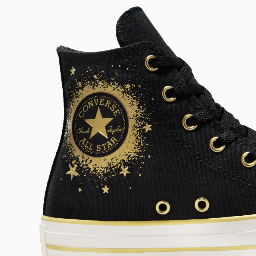 Chuck Taylor All Star Gold Metallic in Black Gold White Converse Canada
