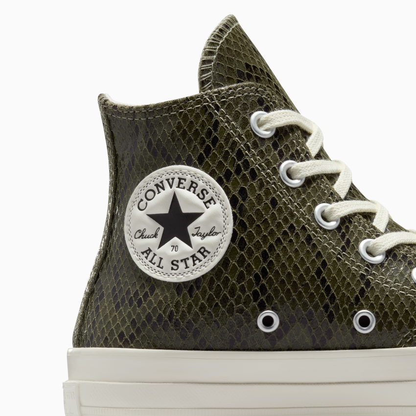 Chuck 70 Snakeskin in Light Field Surplus Egret Black Converse Canada
