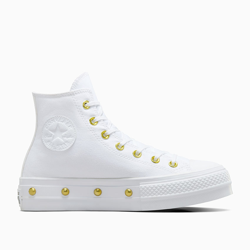 Chuck Taylor All Star Lift Platform in White White Gold Converse Canada