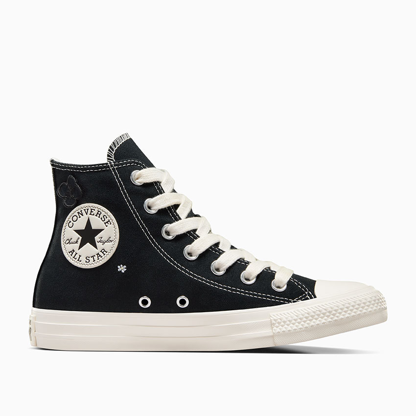 Chuck Taylor All Star 3D Flowers in Black Egret Purple Converse Canada