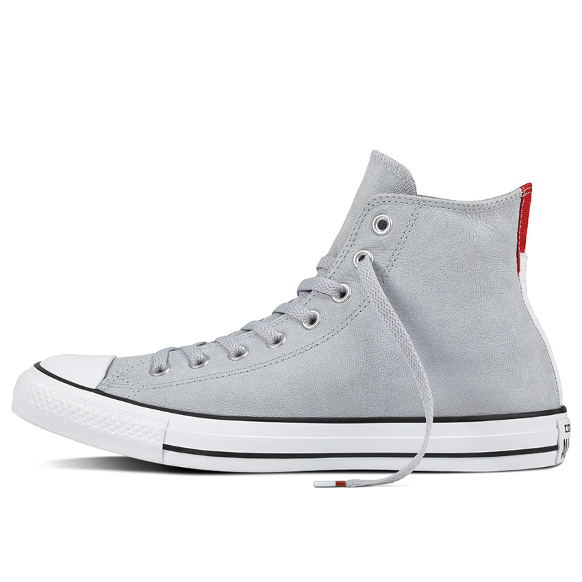 Chuck Taylor All Star Leather High Top in Wolf Grey Black White Converse Canada