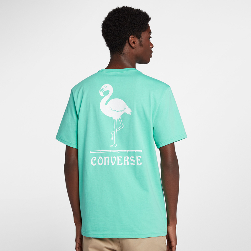 Men s Flamingo T Shirt in Light Menta Converse Canada