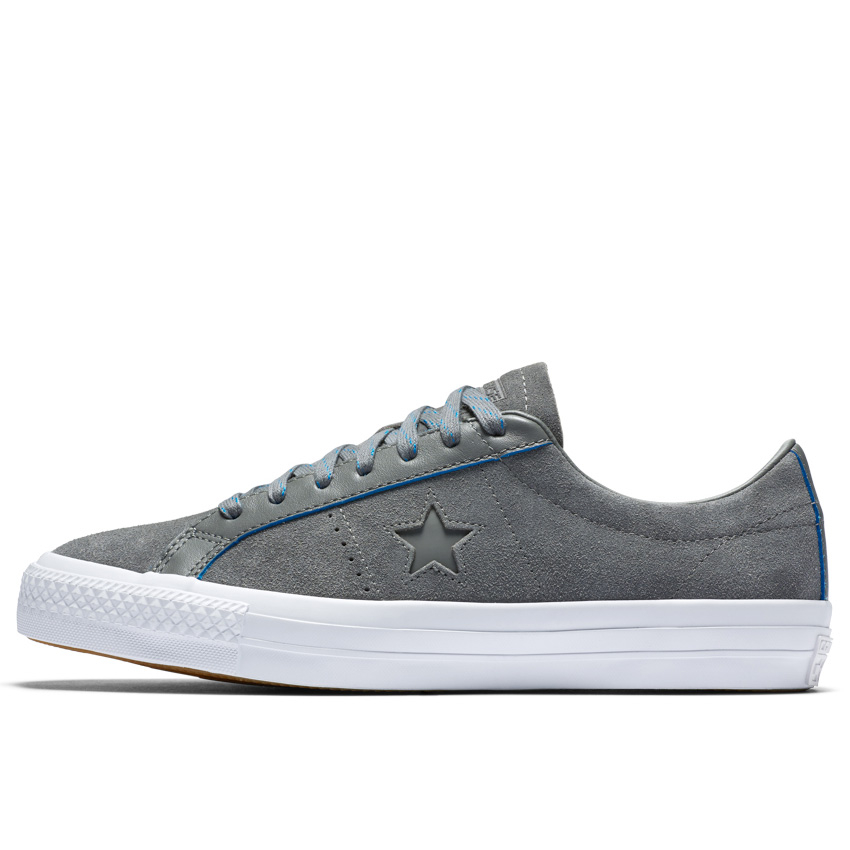 CONS One Star Pro Rub Off Leather Low Top in Charcoal Grey Soar White Converse Canada