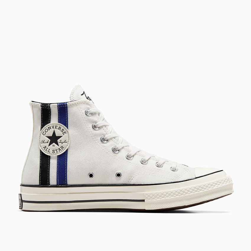 Striped converse high tops cheap