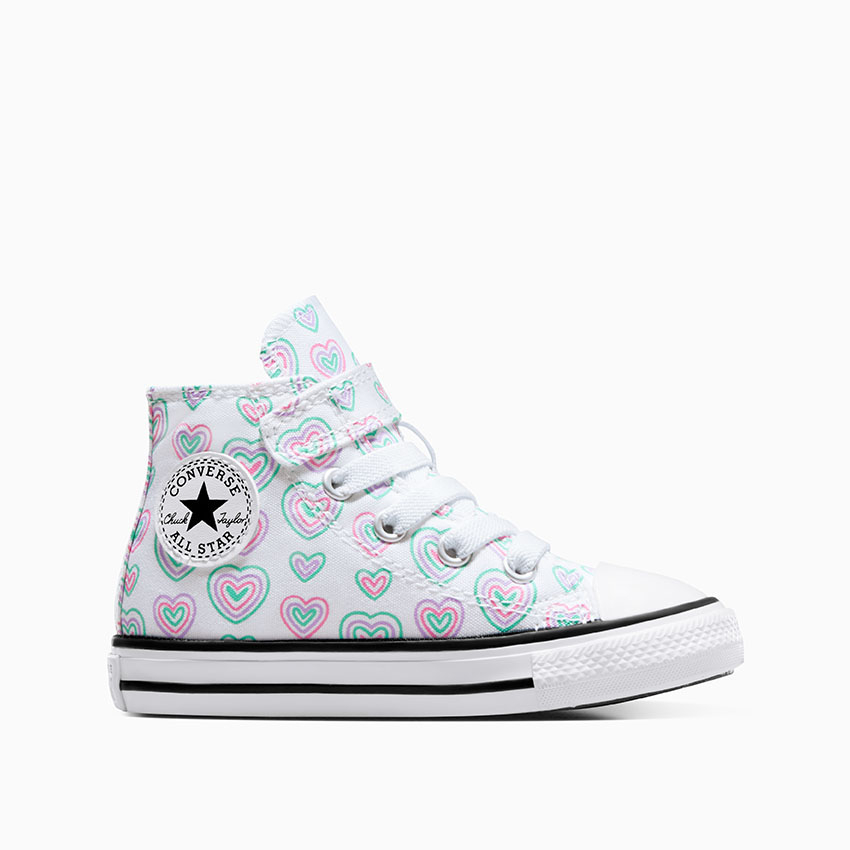 Black converse edition half heart chuck 7 sneakers top