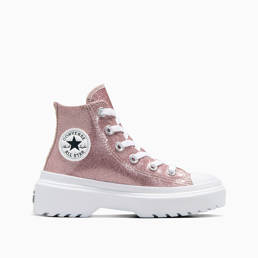 Girls red glitter converse outlet
