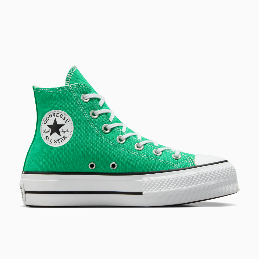 Converse Women s Ctas Lift Seasonal 24.4 Hi Green Size 7