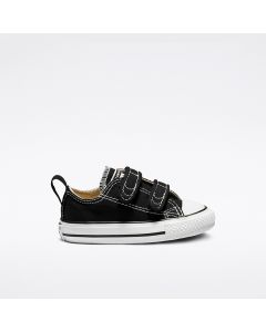 Black leather velcro converse new arrivals