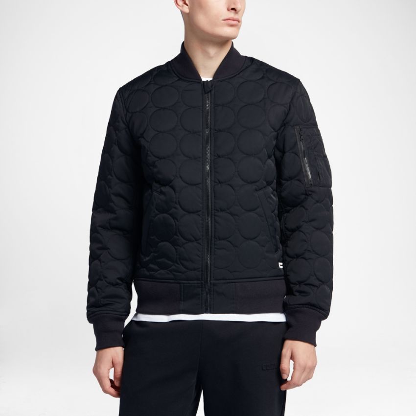 Men s Quilted Shield Bomber in Black Converse Canada