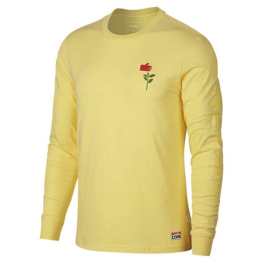 Converse X Chocolate Men s Long Sleeve T Shirt in Yellow