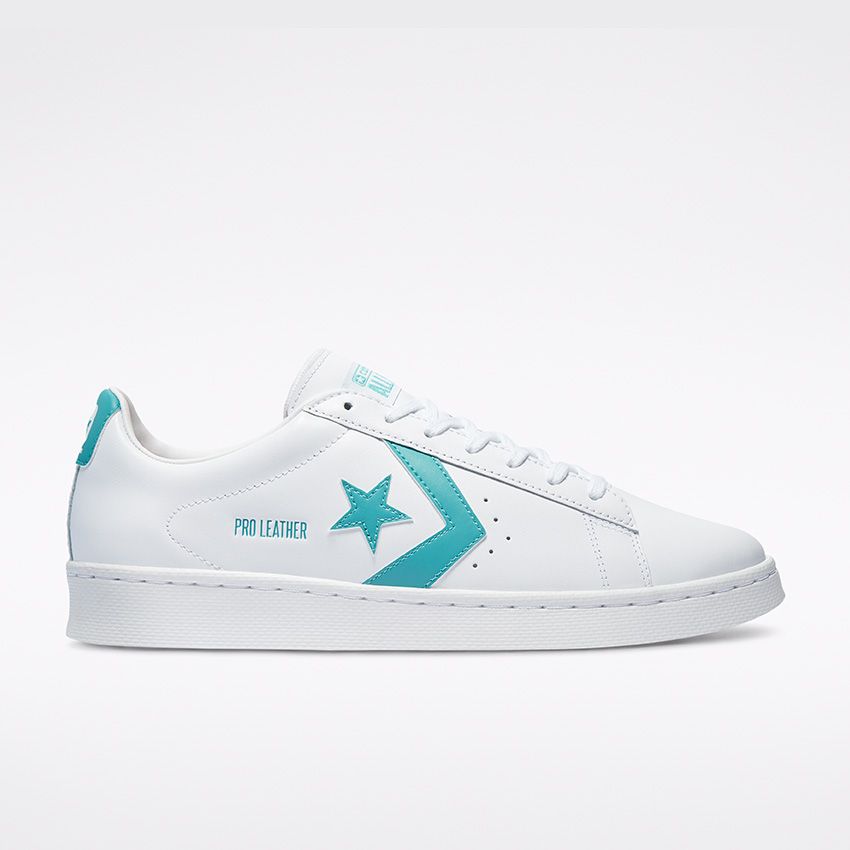Pro Leather Low Top in White Harbor Teal White Converse Canada