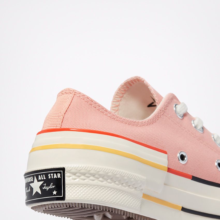 Colourblock Chuck 70 Low Top in Pink Quartz Bright Poppy Converse Canada