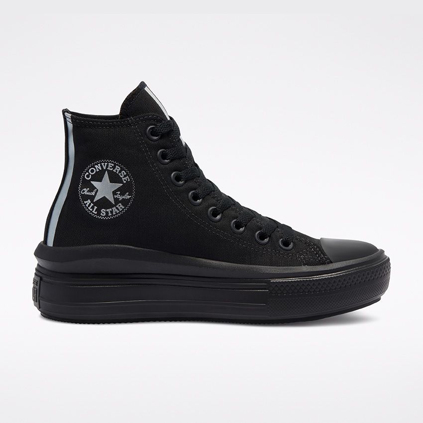 Festival Chuck Taylor All Star Move High Top in Black/White/Black ...