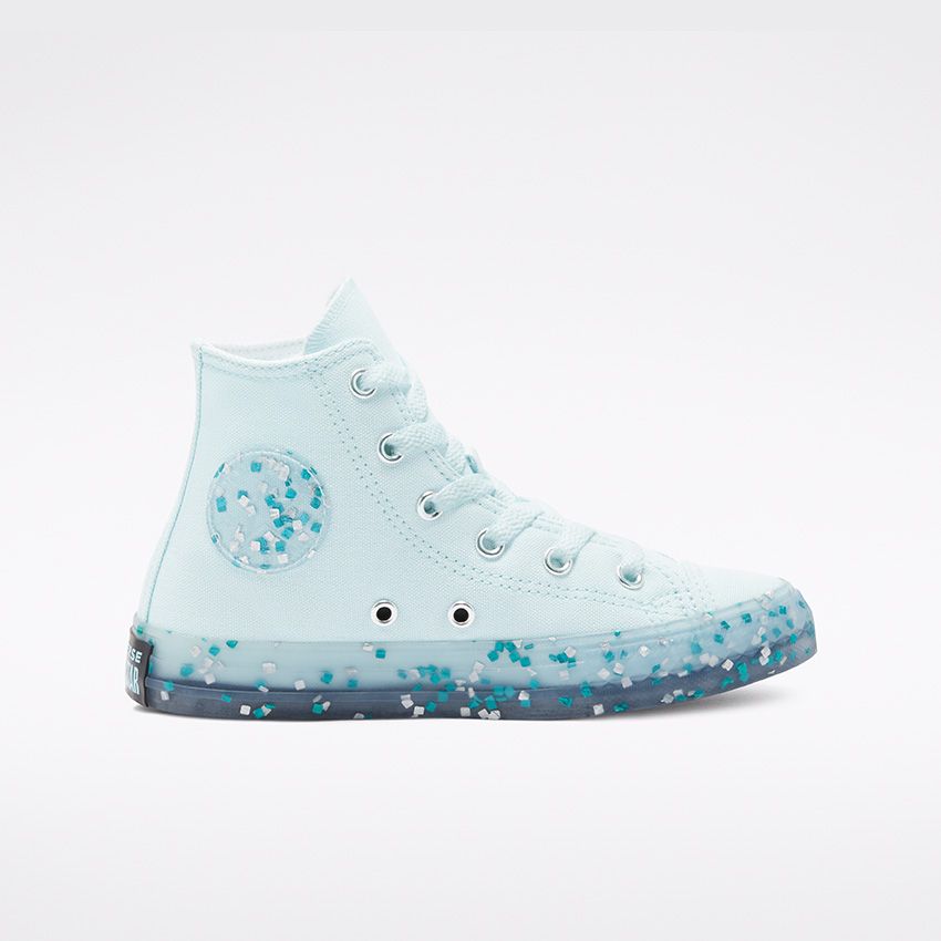 Toddler blue sale high top converse