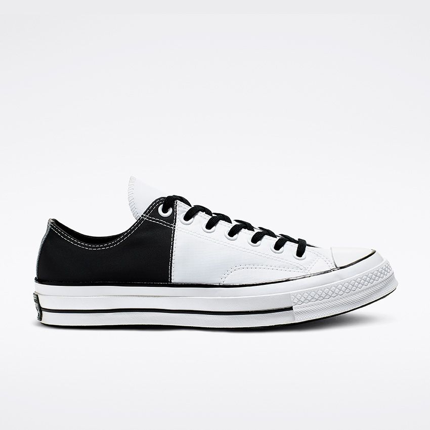 Converse black outlet and white low