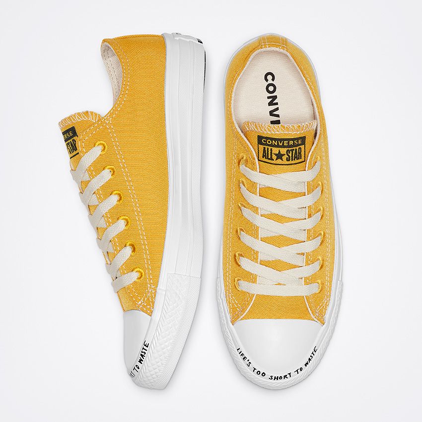 Renew Canvas Chuck Taylor All Star Low Top in Gold Dart Black White Converse Canada