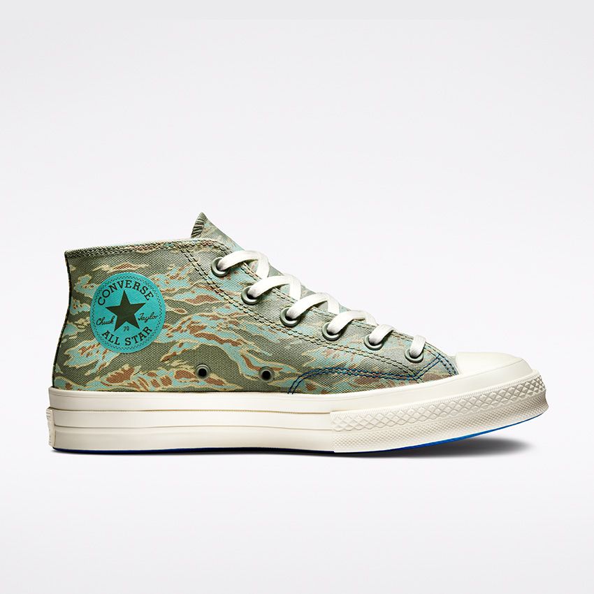 Converse x UNDEFEATED Half Chuck 70 Mid Top in Sea Spray Fossil Egret Converse Canada