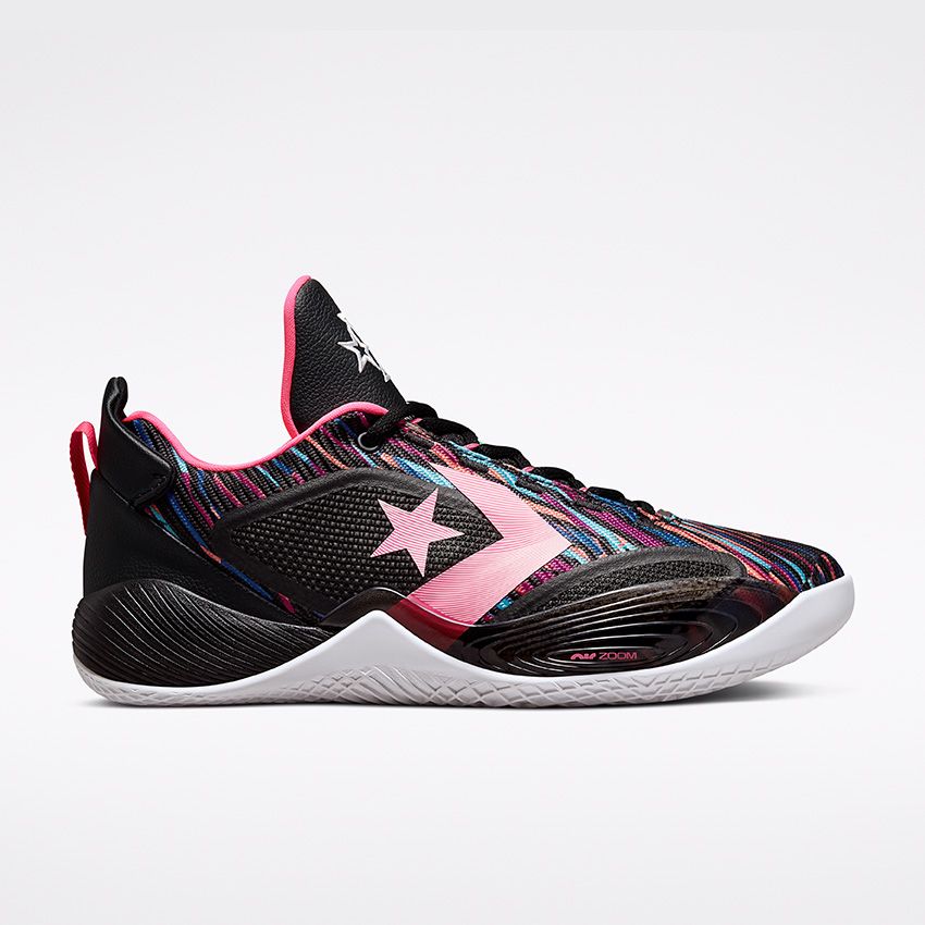 All Star BB Shift Low Top in Black/Neon Pink/Light Dew